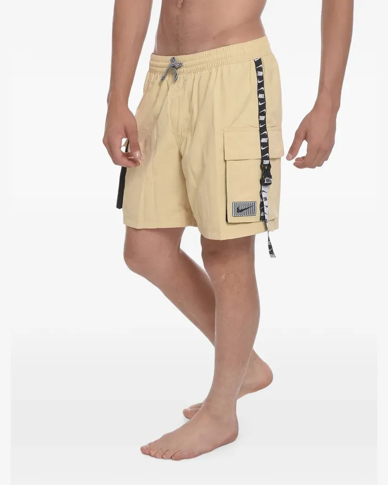 Nike Cargo-Badehose mit Logo - Nude Nude