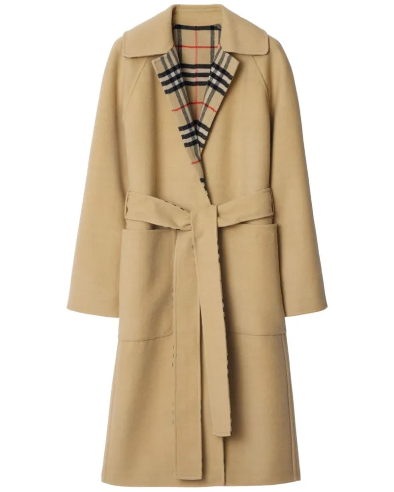 Burberry Wendbarer Mantel mit Karomuster - Nude Nude