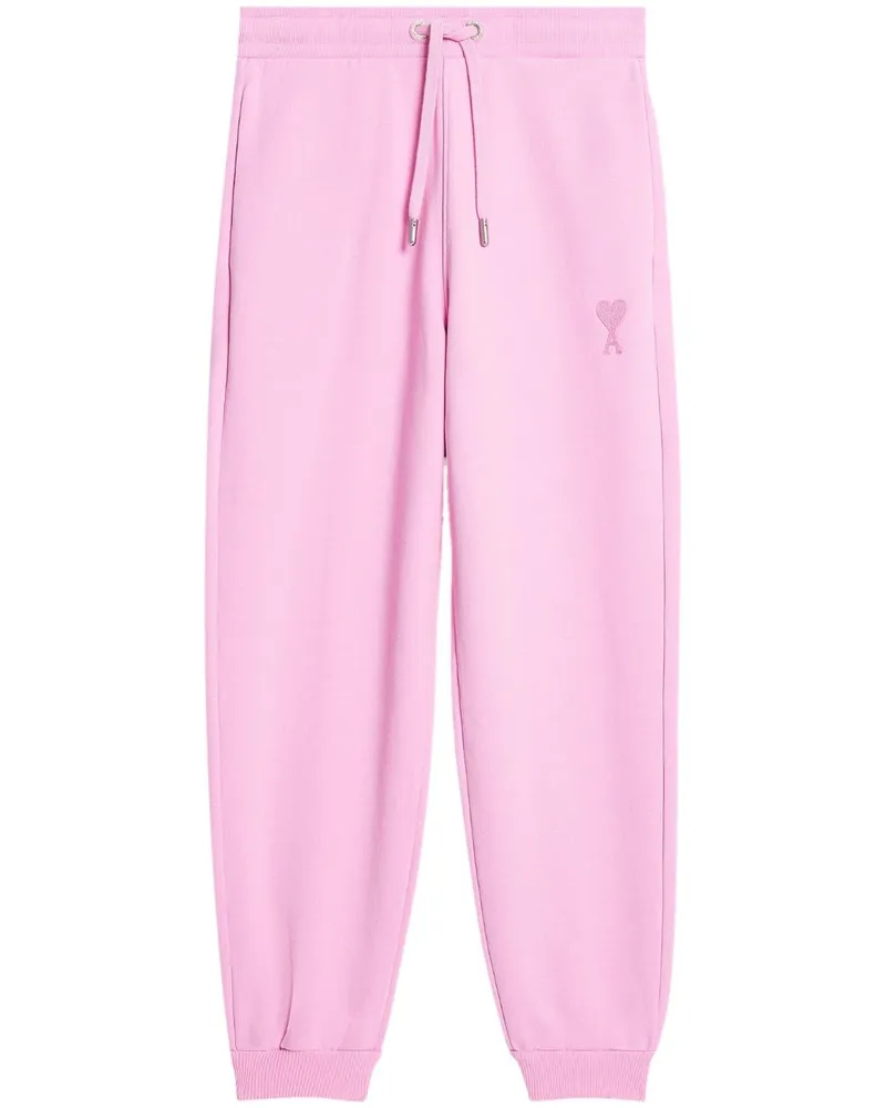 AMI Paris Jogginghose mit Logo-Stickerei - Rosa Rosa