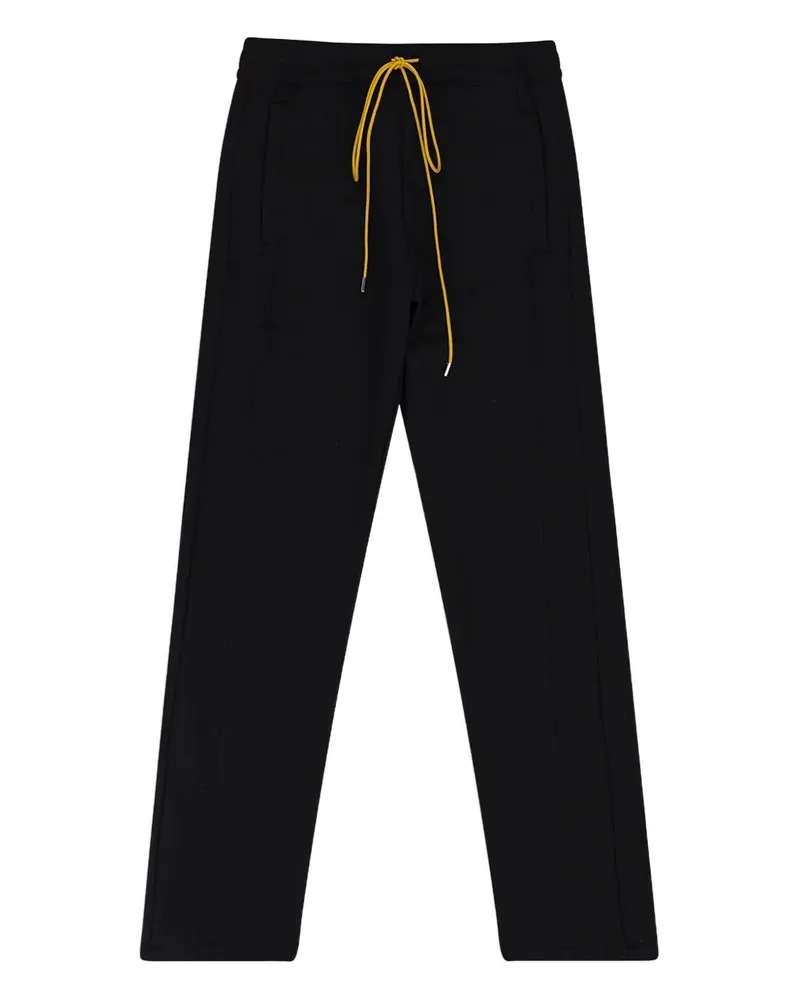 RHUDE drawstring track pants - Schwarz Schwarz