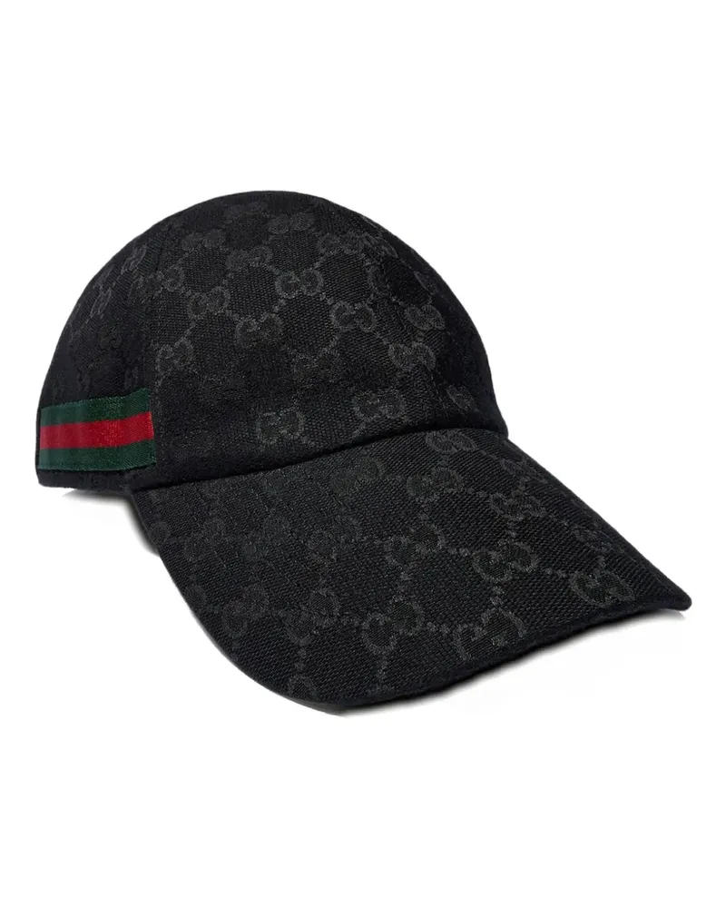Gucci GG-Supreme monogram baseball cap - Schwarz Schwarz