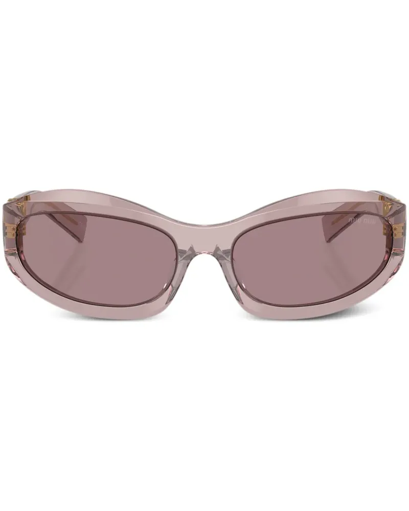 Miu Miu Sonnenbrille mit geometrischem Gestell - Violett Violett