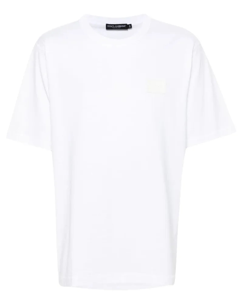 Dolce & Gabbana T-Shirt mit Logo-Detail - Weiß Weiß