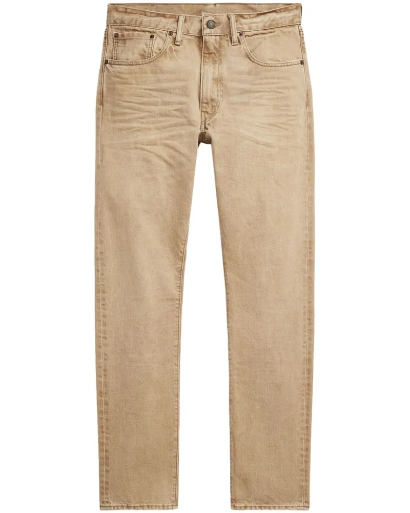 Ralph Lauren Slim-Fit-Jeans mit hohem Bund - Nude Nude