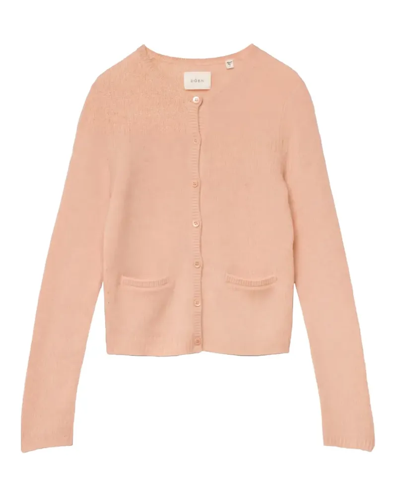 DÔEN Thea button-up patch-pocket cardigan - Rosa Rosa