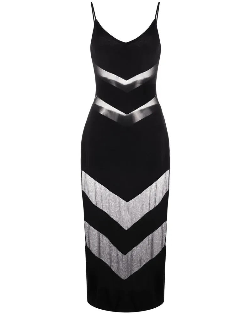 Cult Gaia Lani Midikleid - Schwarz Schwarz