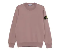 Sweatshirt mit Logo-Patch - Rosa