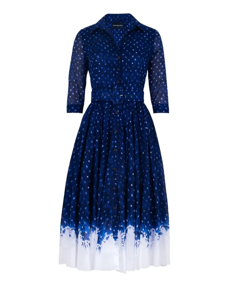 Samantha Sung Aster midi dress - Blau Blau