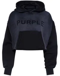 PURPLE BRAND Hoodie mit Logo-Print Schwarz