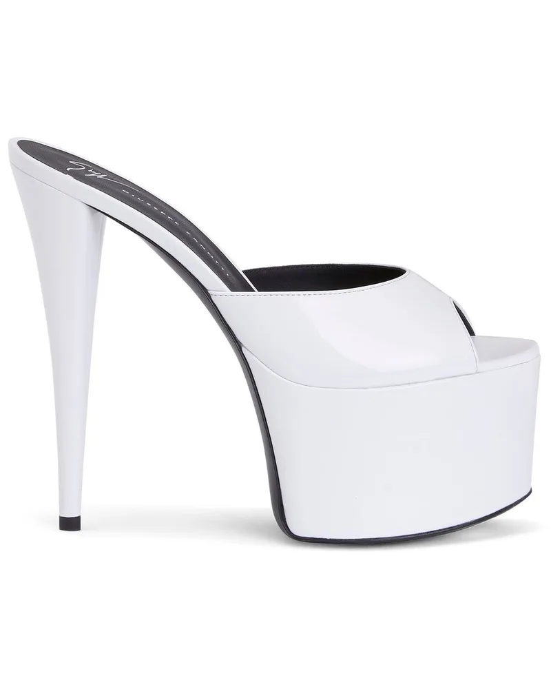 Giuseppe Zanotti GZ Aida Plateau-Sandalen 150mm - Weiß Weiß