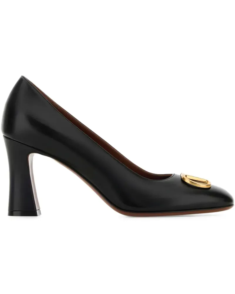 Valentino Garavani Verzierte Pumps mit V-Logo 80mm - Schwarz Schwarz
