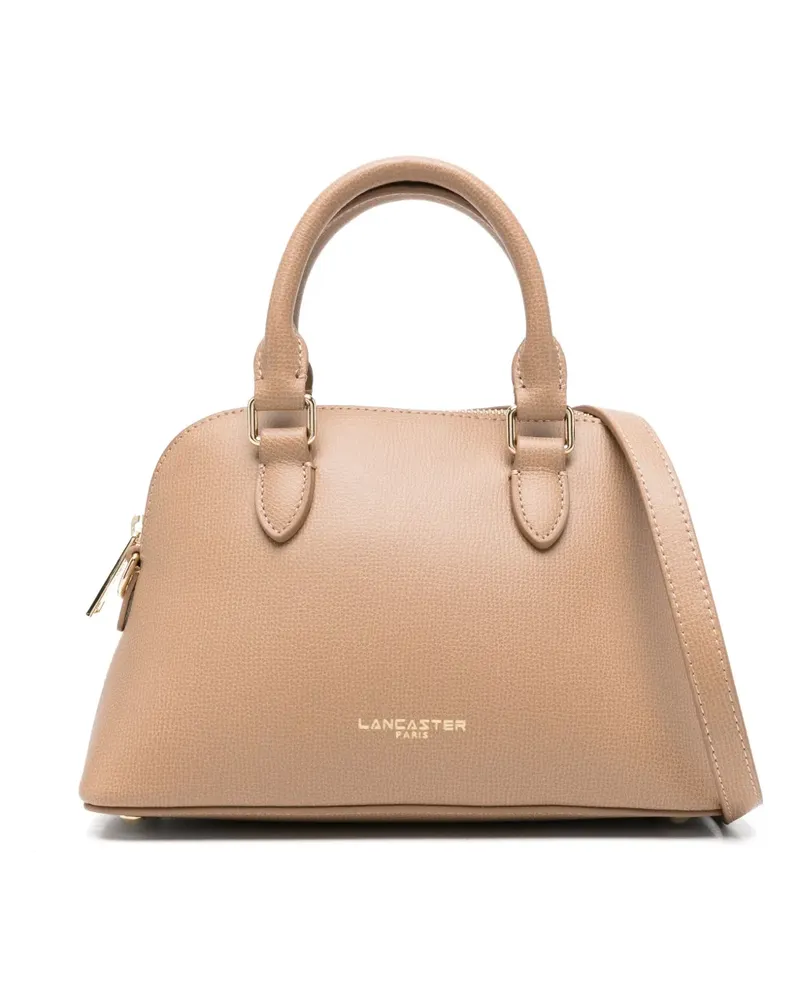 Lancaster Mittelgroßer Tote Bag mit Logo-Detail - Nude Nude