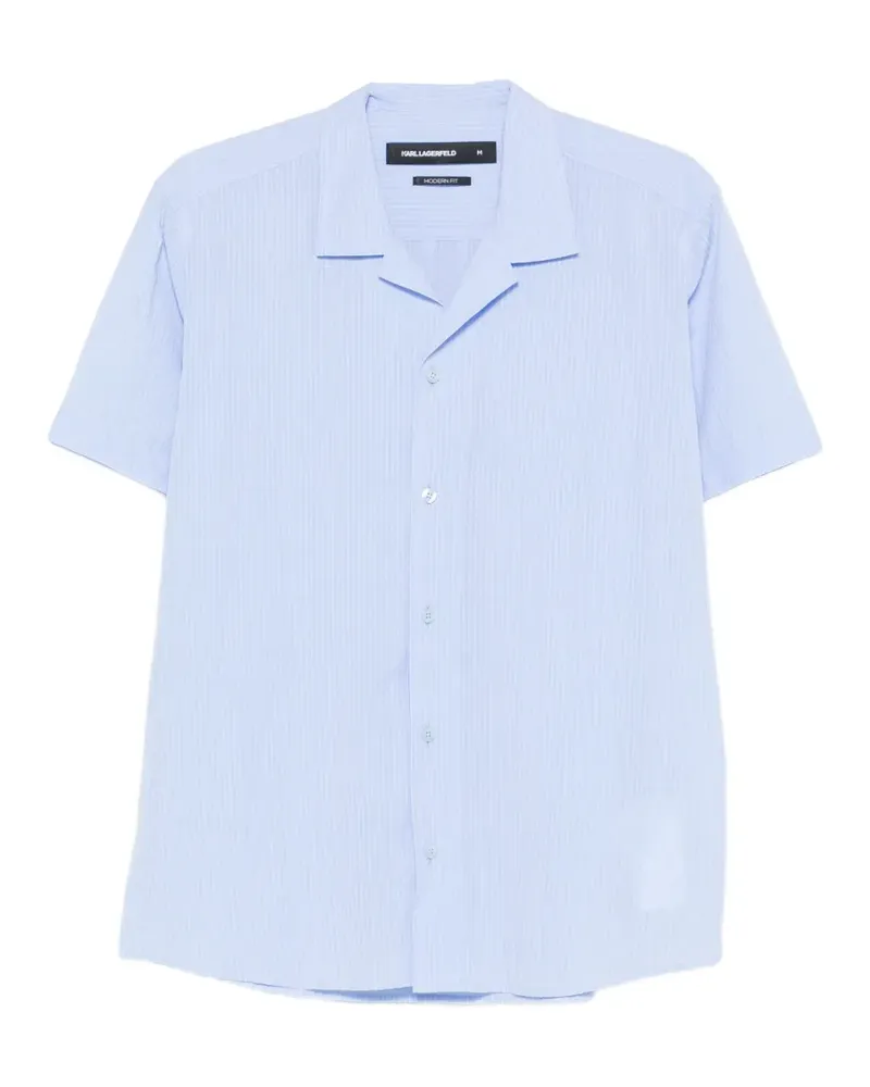 Karl Lagerfeld Gestreiftes Hemd - Blau Blau