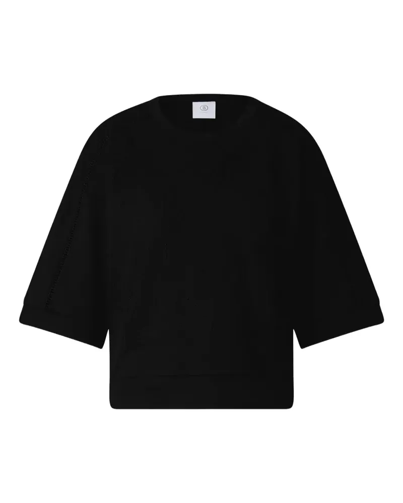 Bogner Rabea Sweatshirt mit Palmenstich - Schwarz Schwarz