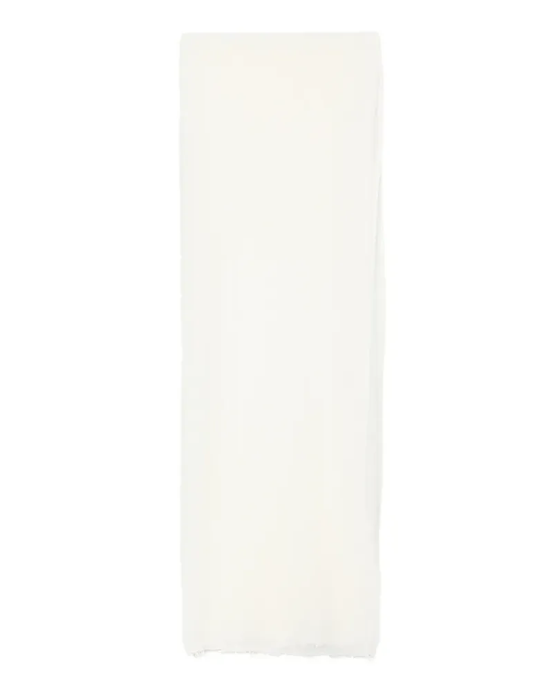 Destin frayed wool scarf - Nude Nude