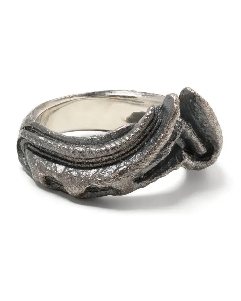 Julius Ring im Vintage-Style - Silber Silber