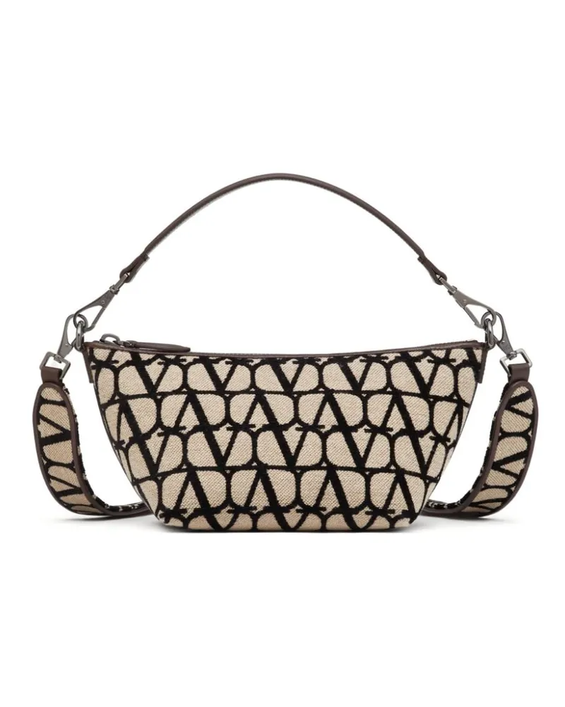 Valentino Garavani Schultertasche mit Toile Iconographe-Muster - Nude Nude