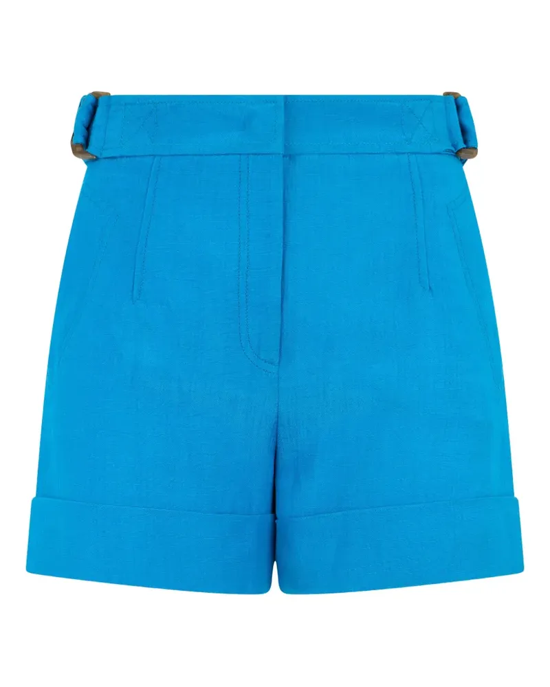 Alberta Ferretti Shorts mit Gürtel - Blau Blau
