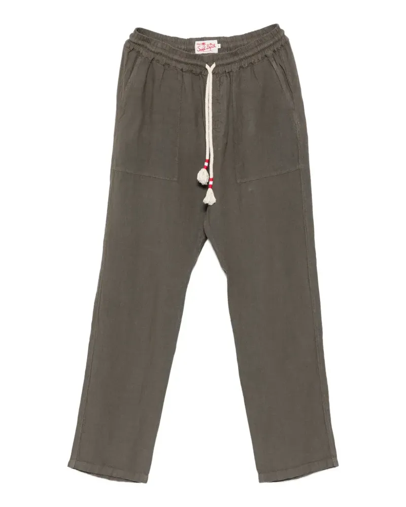 MC2 Saint Barth drawstring-waist linen trousers - Grün Grün
