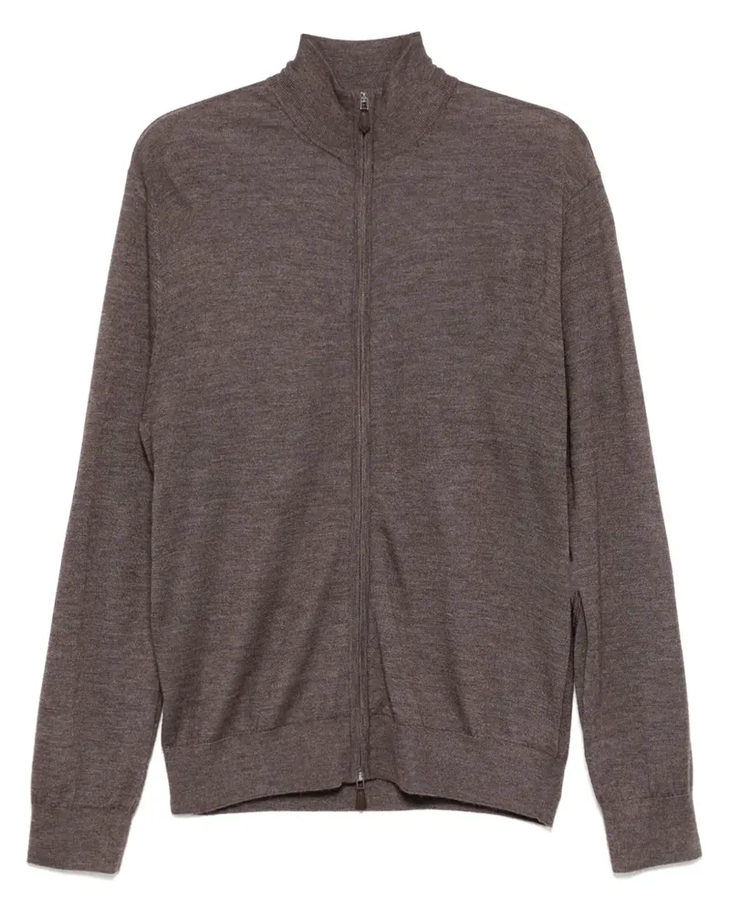 N.Peal Hyde FG Full Zip Sweatshirt Braun