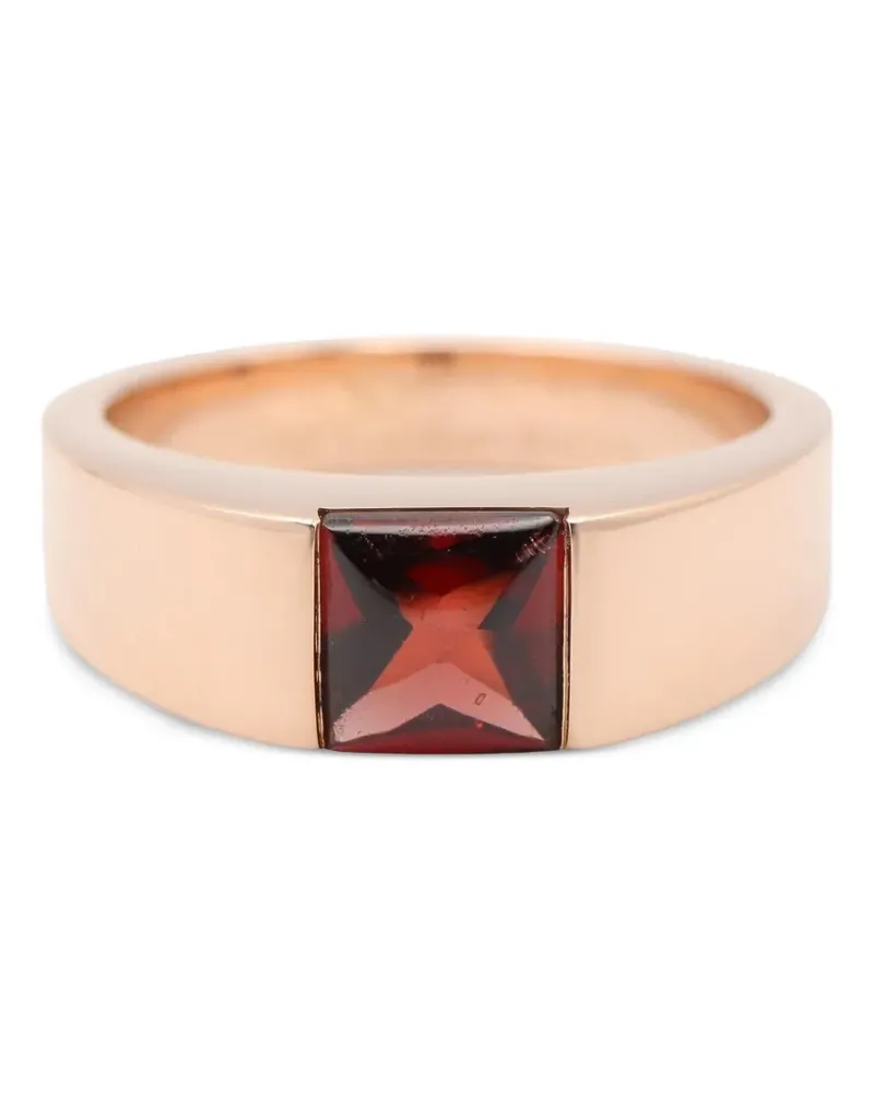 Cartier 2010s Tank Mars Ring mit Granat - Rosa Rosa