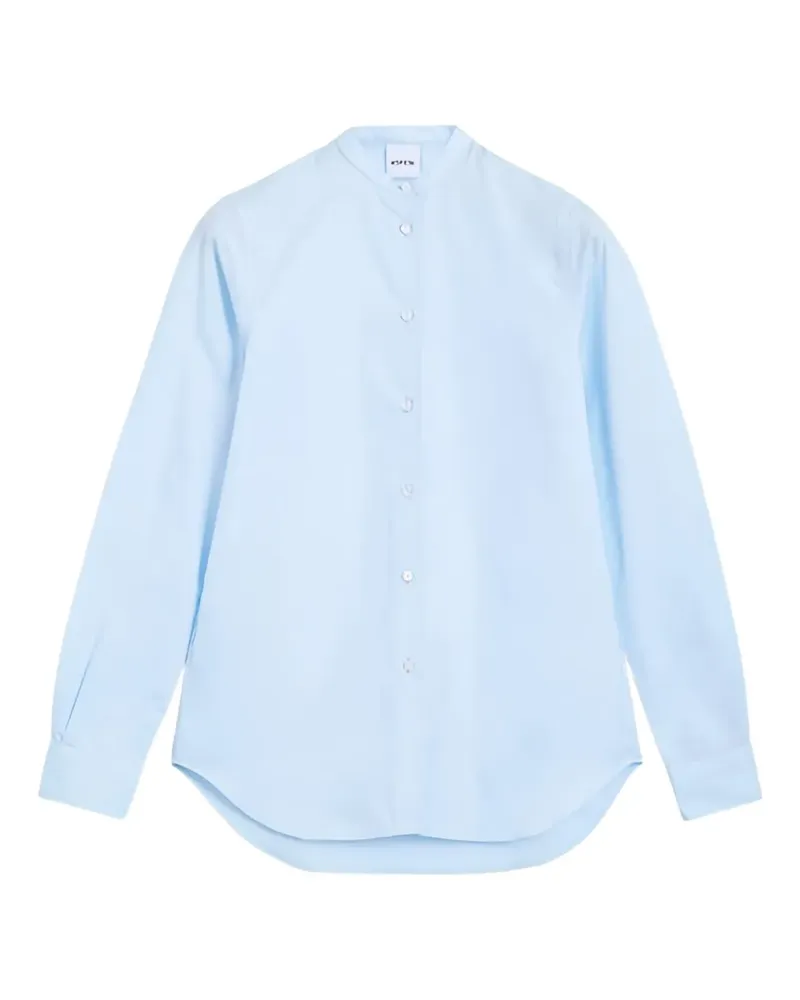 ASPESI Hemd mit Mandarinkragen - Blau Blau