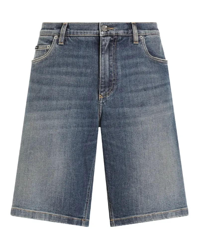 Dolce & Gabbana Knielange Jeans-Shorts - Blau Blau