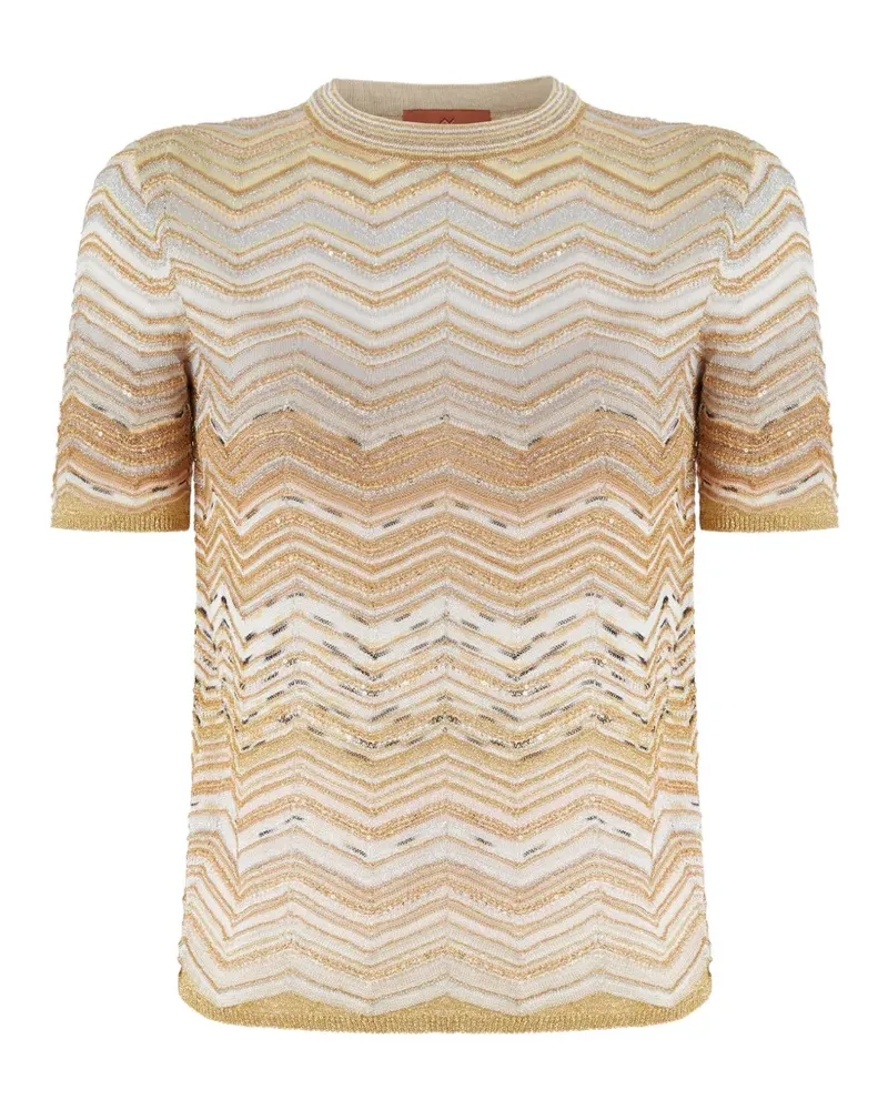 Missoni T-Shirt mit Pailletten - Nude Nude