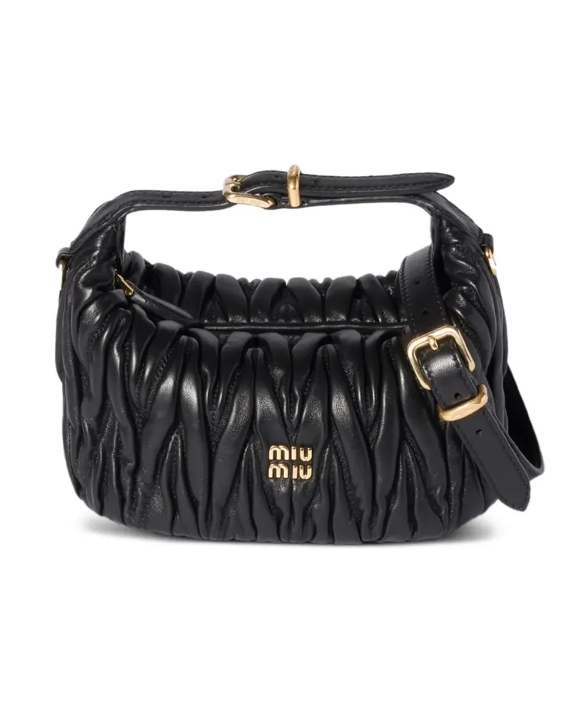 Miu Miu Mini Wander Handtasche - Schwarz Schwarz