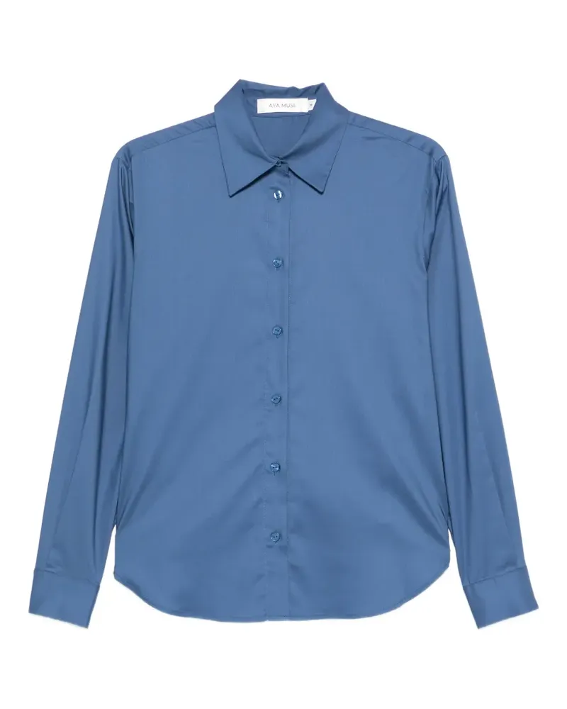 Aya Muse Telia buttoned shirt - Blau Blau