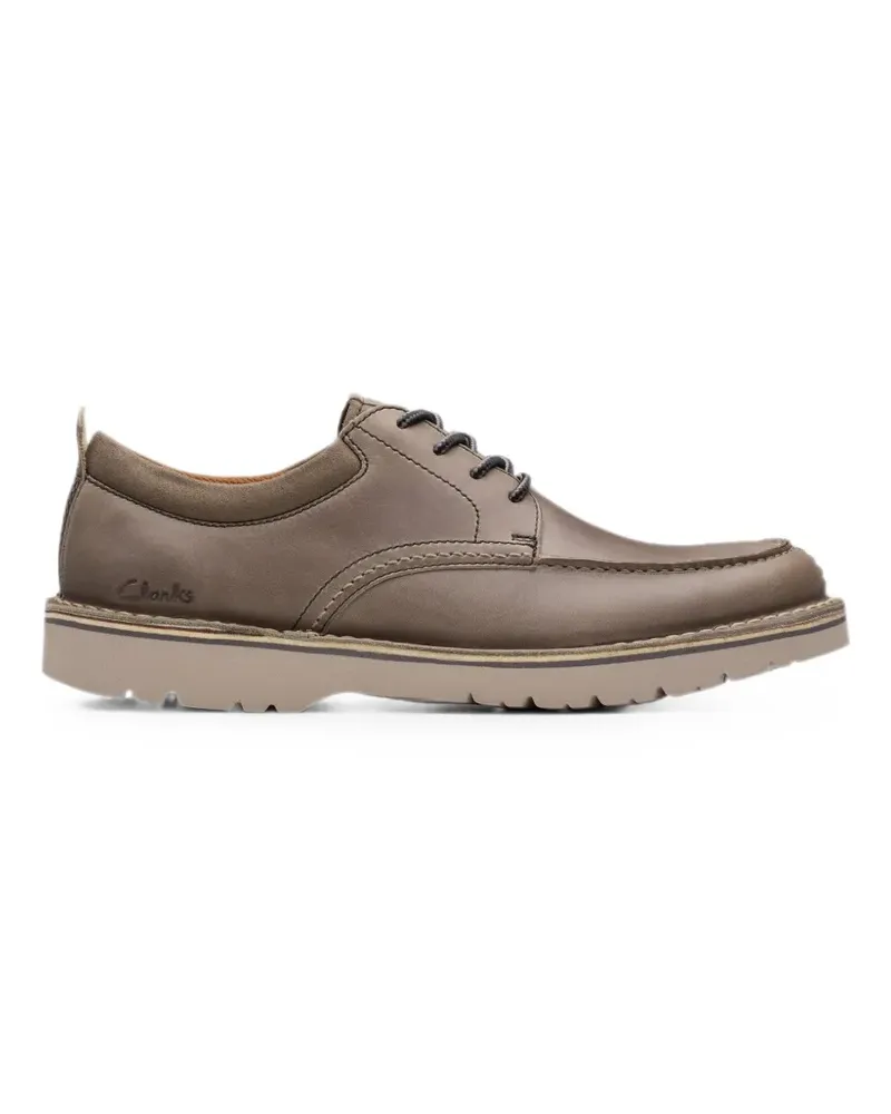 Clarks Eastridge Moc leather Derby shoes - Nude Nude