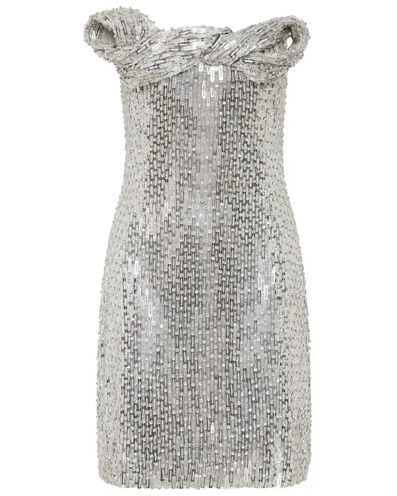 Rachel Gilbert Rosalie Minikleid - Silber Silber