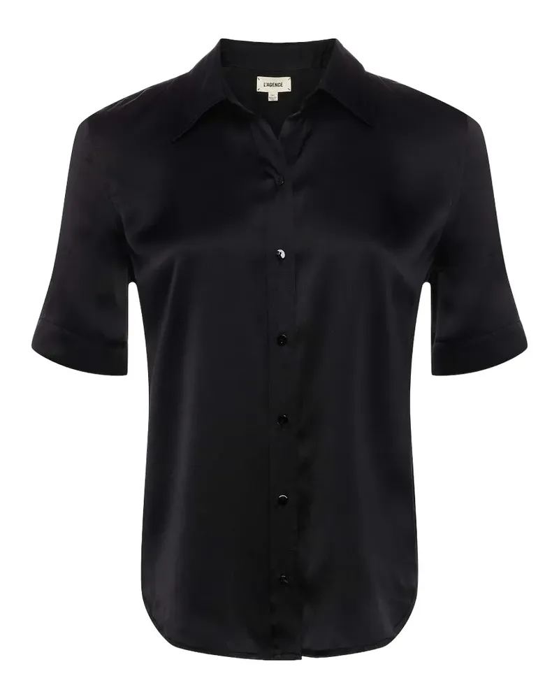 L'Agence Ellah short-sleeve shirt - Schwarz Schwarz