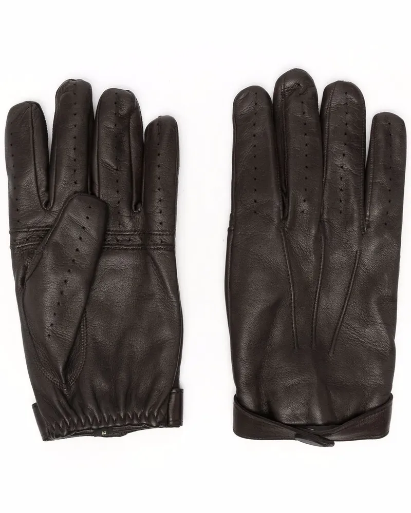 Billionaire Handschuhe aus Leder - Braun Braun