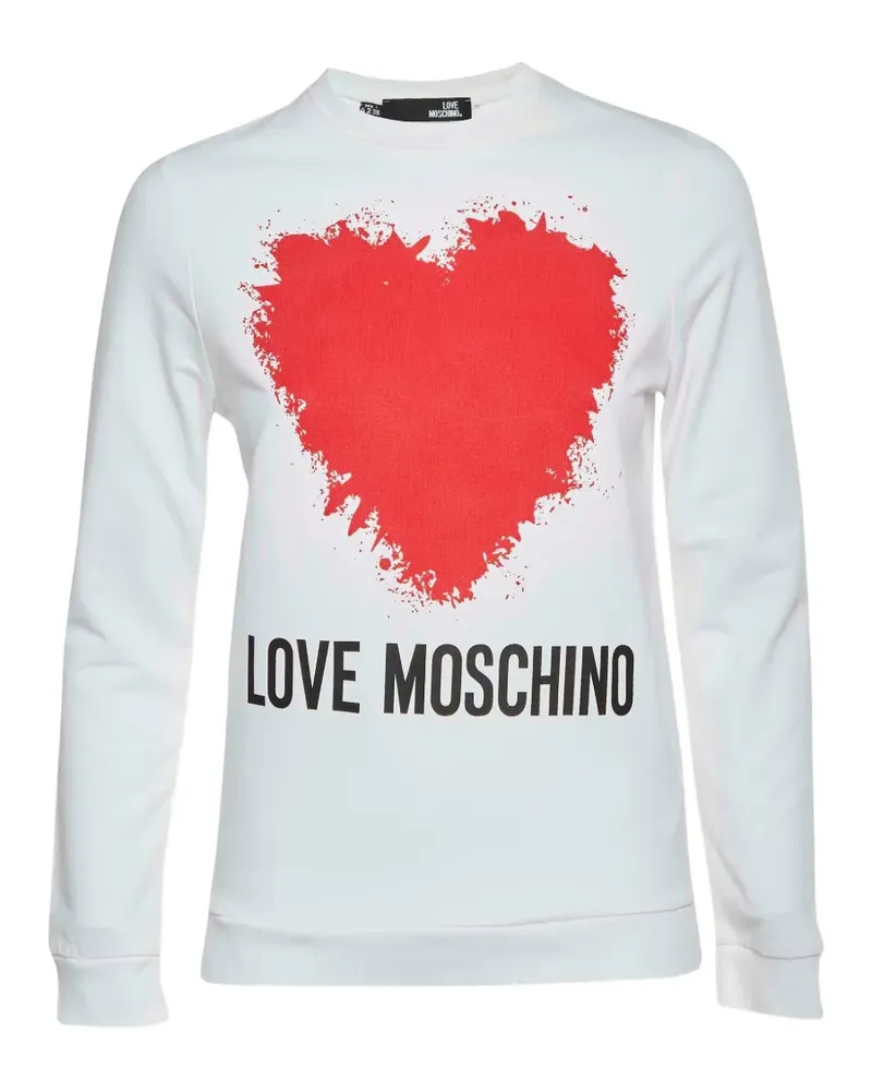 Moschino heart-print sweatshirt - Weiß Weiß