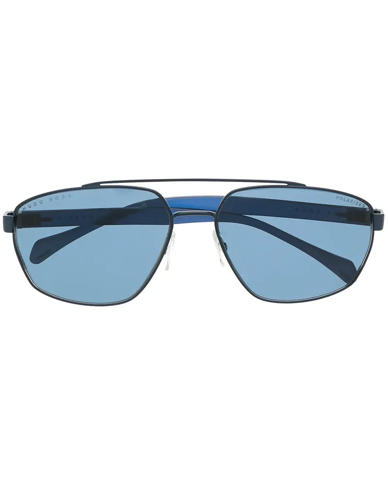 HUGO BOSS Klassische Pilotenbrille - Blau Blau