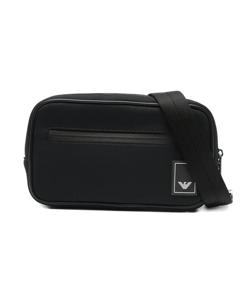Emporio Armani logo-patch belt bag - Blau Blau