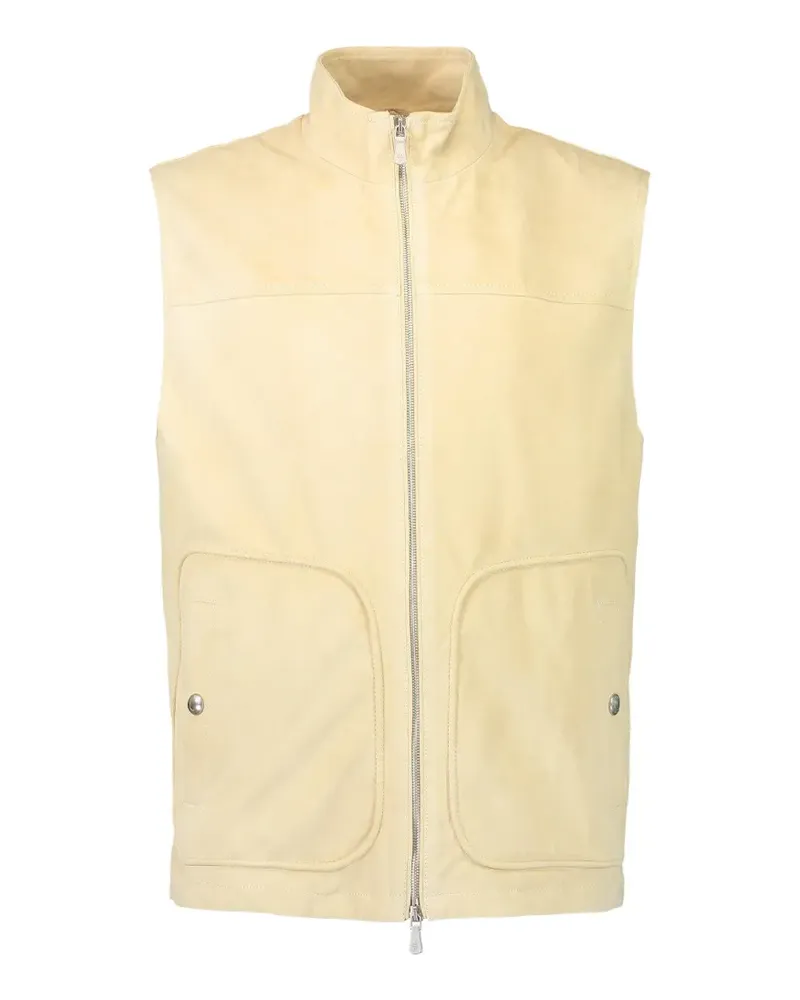 Eleventy zip-up vest - Gelb Gelb