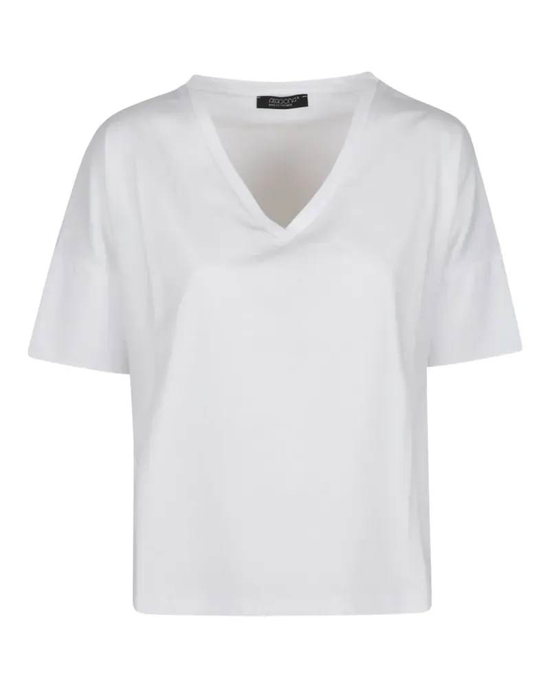 ARAGONA V-neck T-shirt - Weiß Weiß