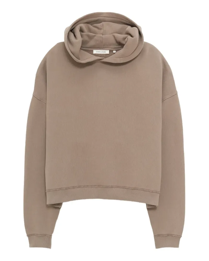 Sunflower washed-effect hoodie - Nude Nude
