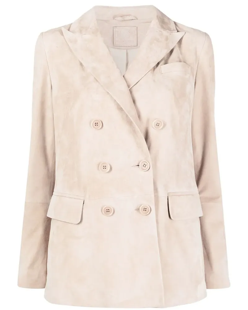 DESA Doppelreihiger Blazer - Nude Nude