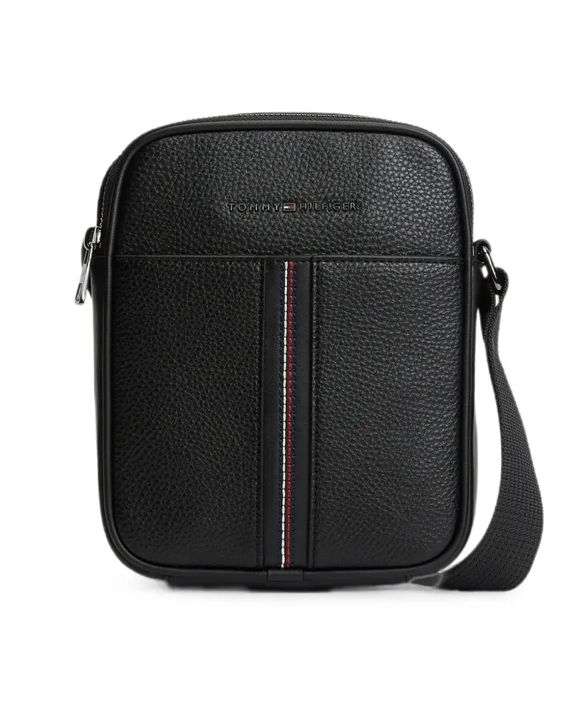 Tommy Hilfiger Kuriertasche mit gekörntem Effekt - Schwarz Schwarz