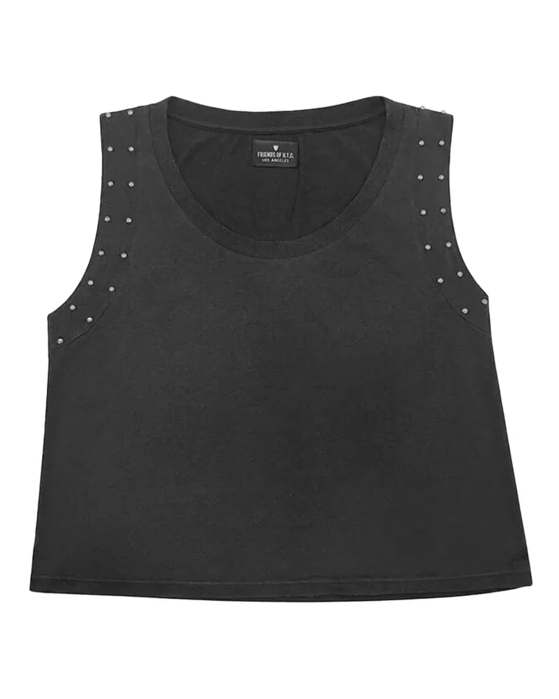 HTC Hollywood Trading Company Tanktop mit Nieten - Schwarz Schwarz