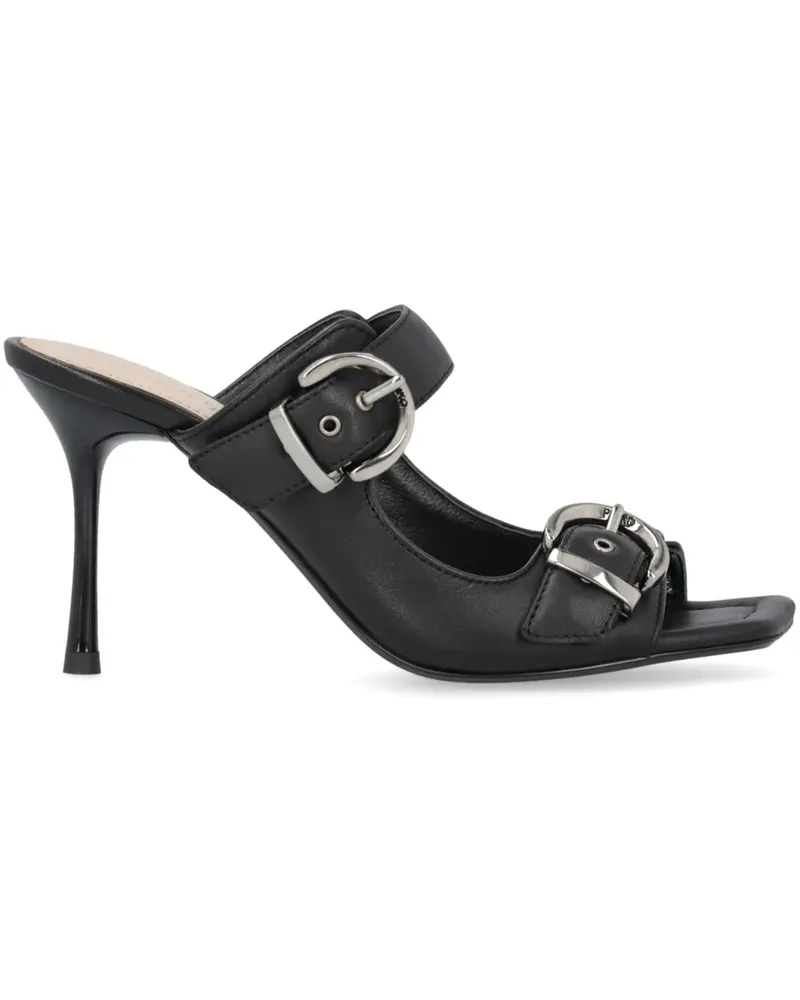Pinko Mules mit Schnalle 85mm - Schwarz Schwarz