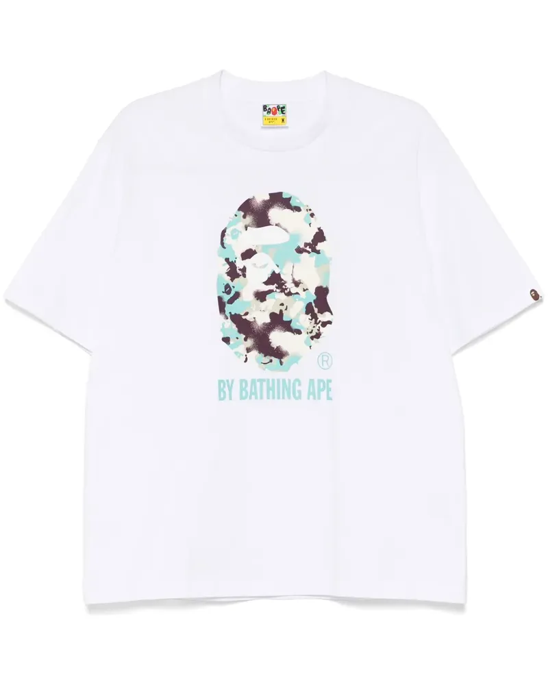 BAPE T-Shirt mit Print - Weiß Weiß