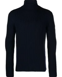 Norse Projects Hybrid Pullover mit Stehkragen Blau