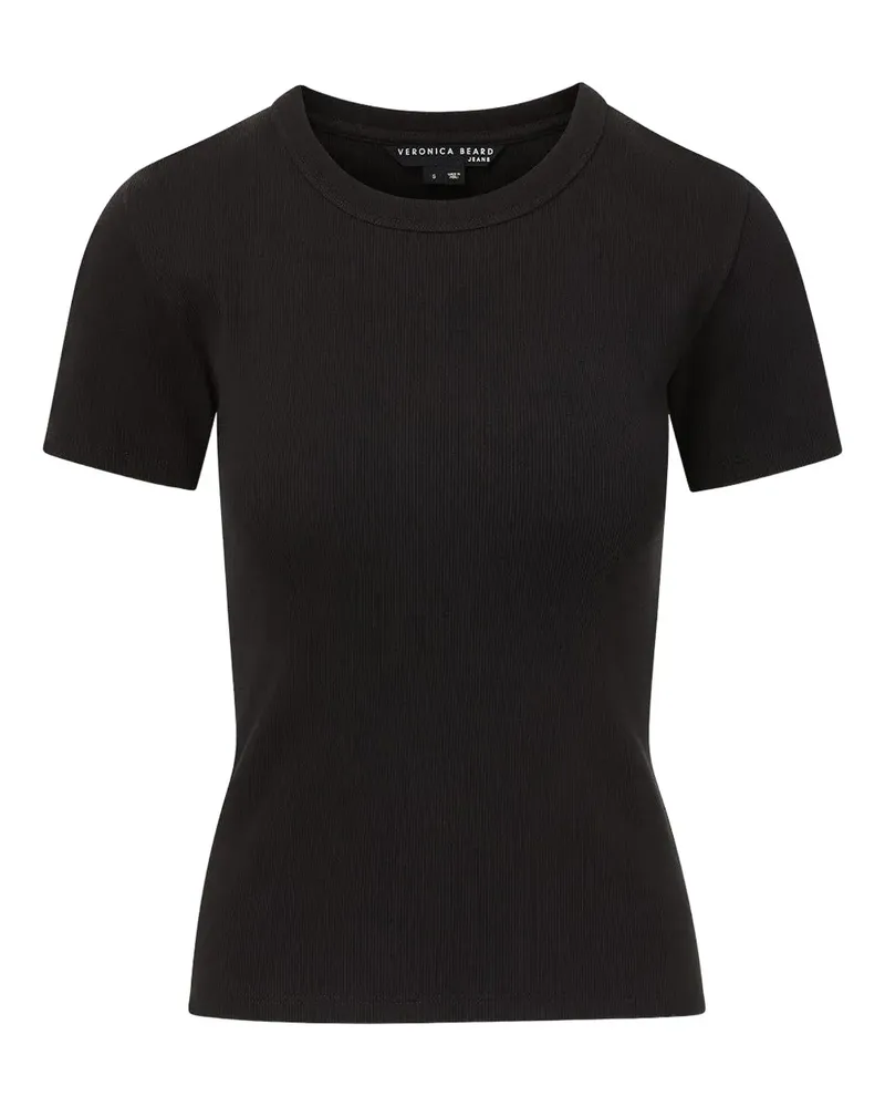 Veronica Beard ribbed crew-neck T-shirt - Schwarz Schwarz