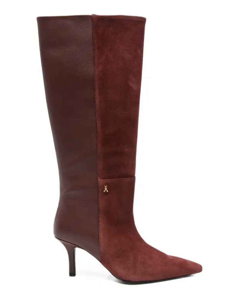 Patrizia Pepe Kniehohe Stiefel aus Wildleder - Rot Rot
