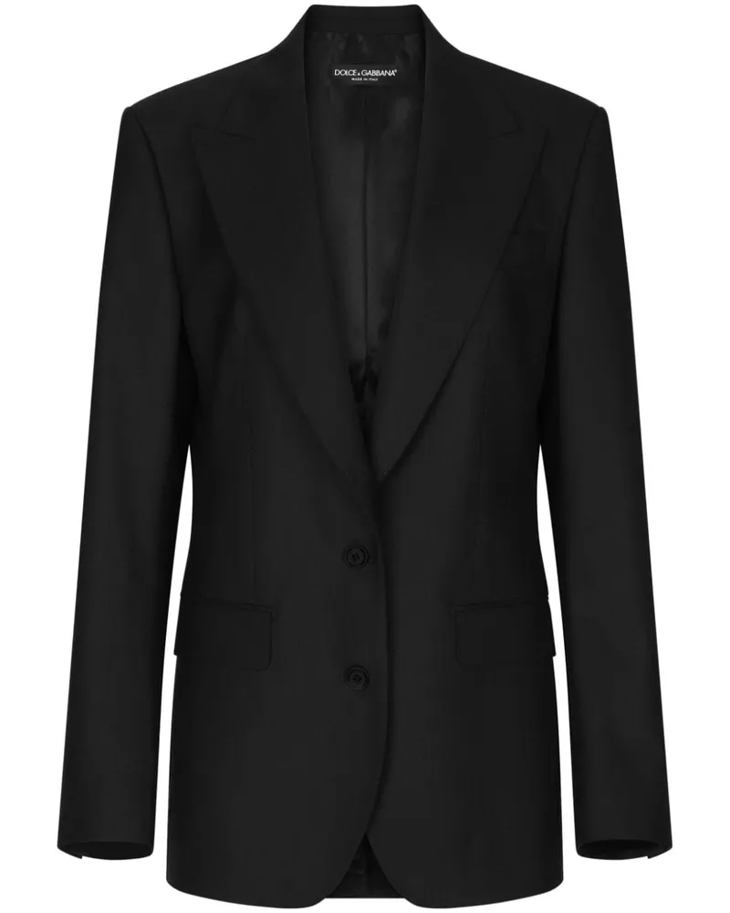 Dolce & Gabbana Einreihiges Sakko - Schwarz Schwarz