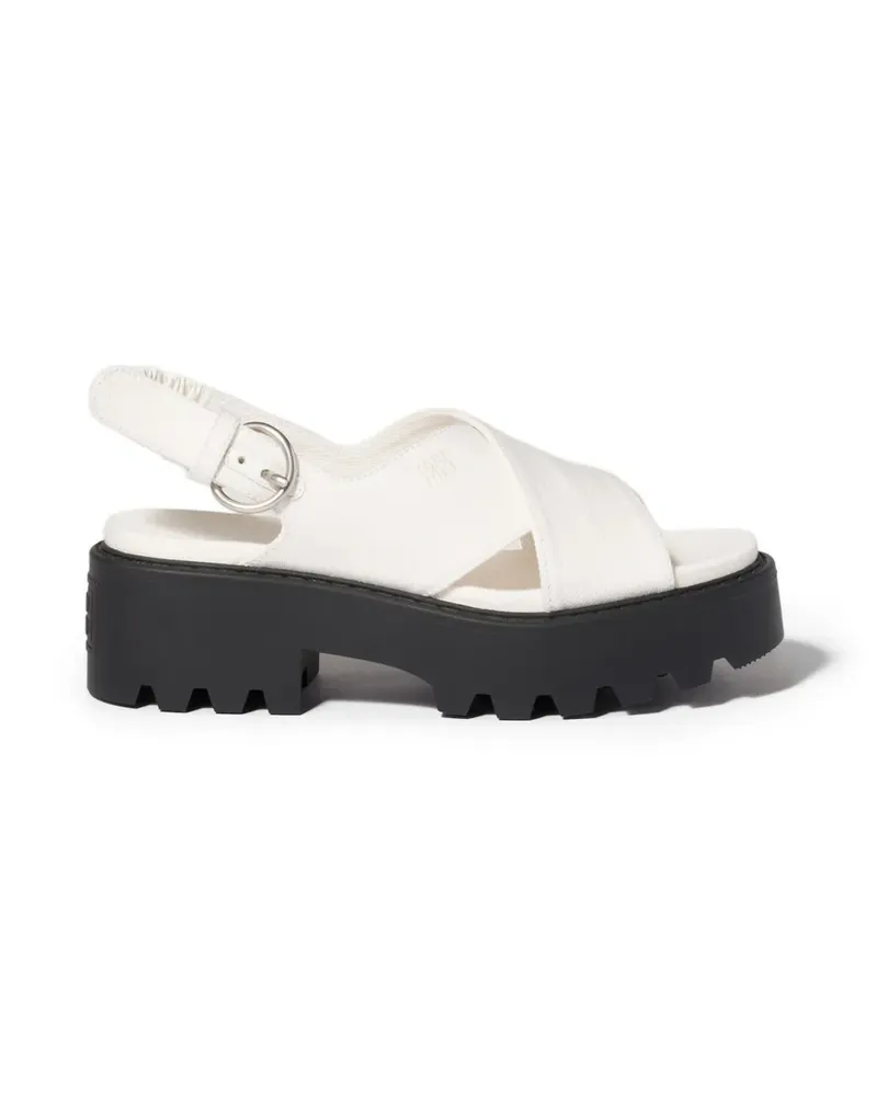 Miu Miu Gabardine Sandalen - Nude Nude